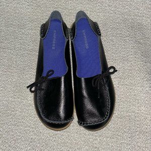 Empress Australia black moccasin driving loafers shoes  size EU 40 US 9